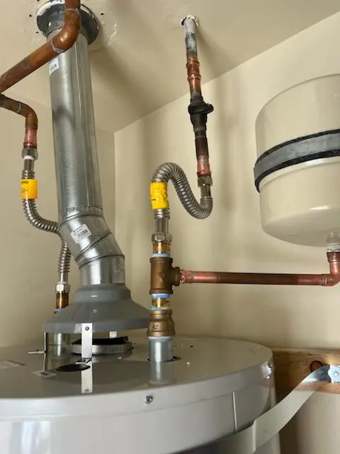 Water heater installation and plumbing repair in North Rickenbacker